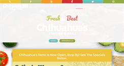 Desktop Screenshot of chihuahuasgrill.com